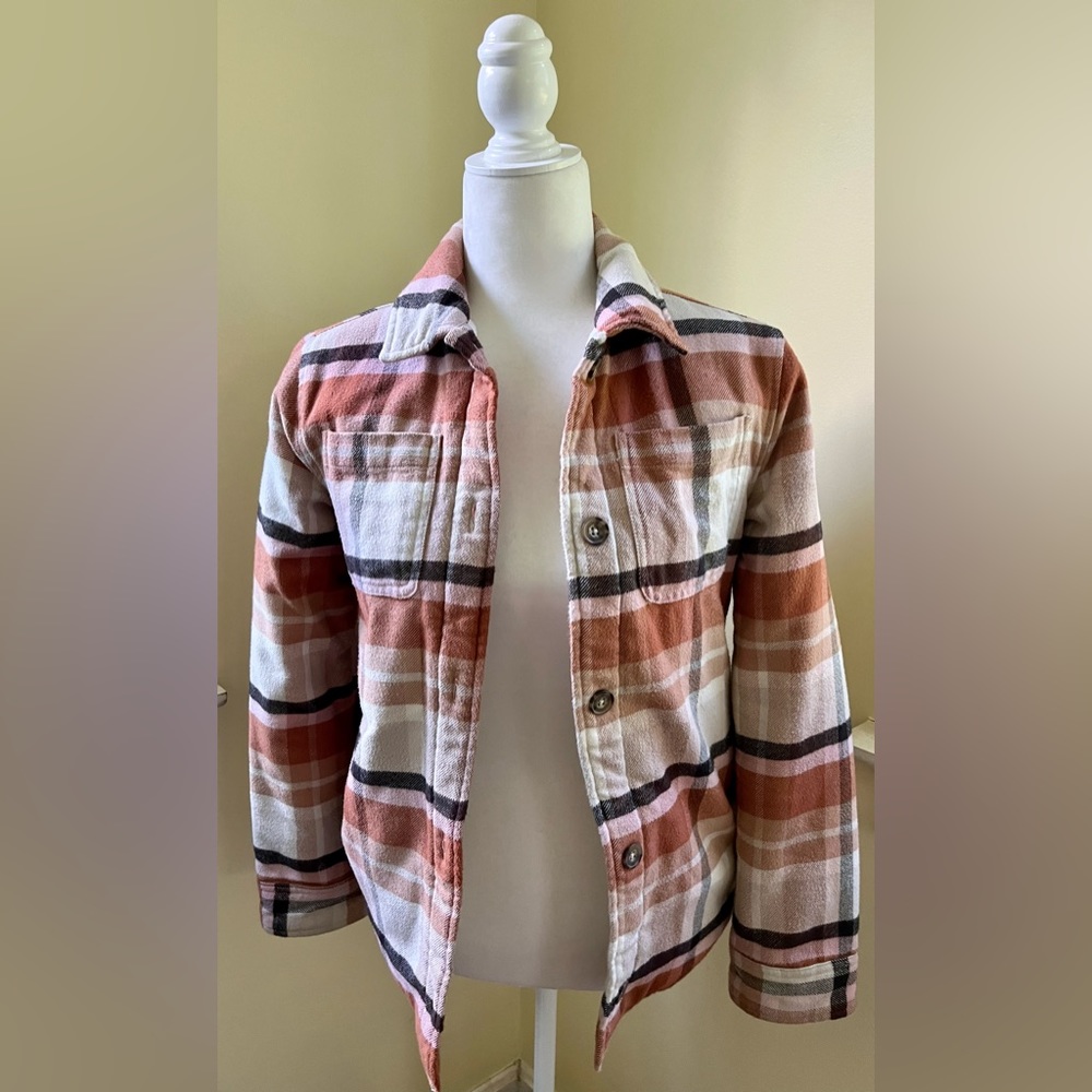 Abercrombie Kids Flannel Fleece Lined Coat 13/14